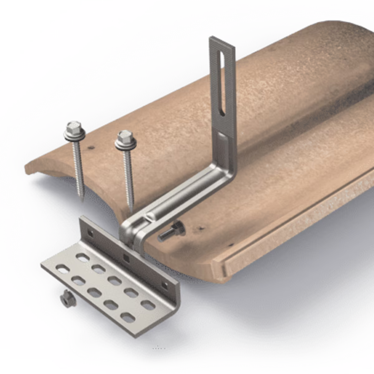 004CT5H GANCHO UNIVERSAL SOLARHOOK PARA USO EN TECHADO DE TEJA