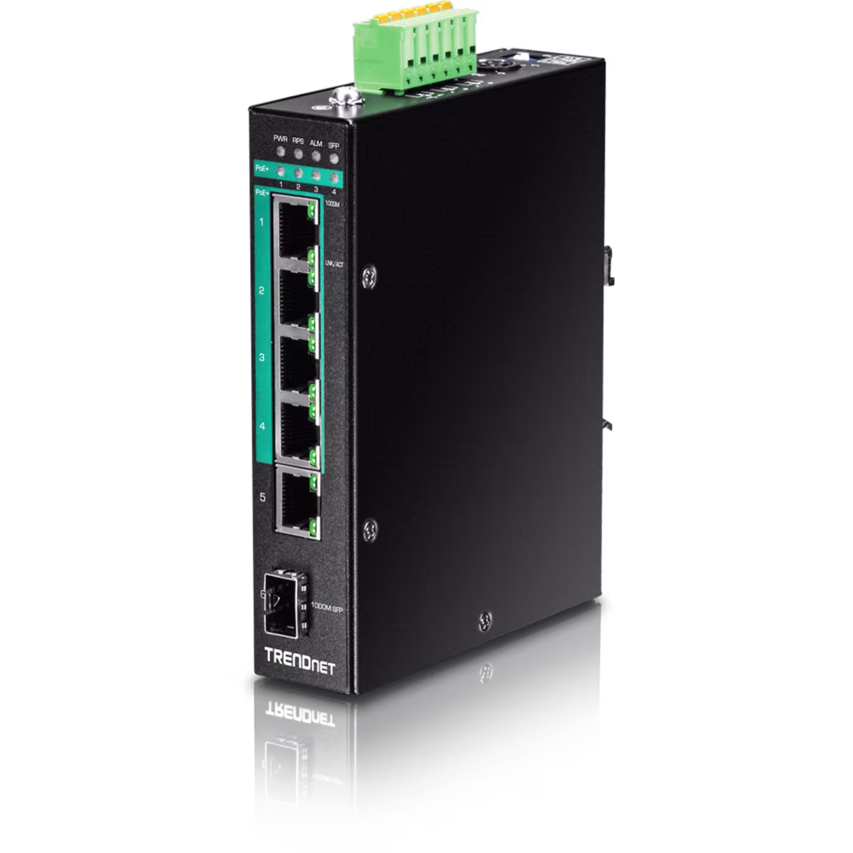 TI-PG541i SWITCH INDUSTRIAL 6PTOS. GIGABIT POE+ CAPA 2 ADMINISTRADO, TRENDNET