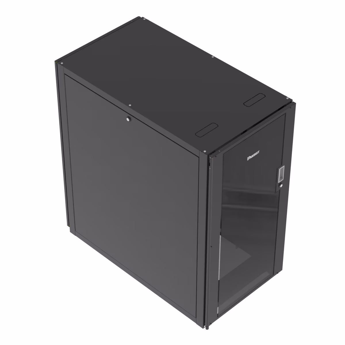 E6412B2 GABINETE 24 RU 600mm Wx1070mm CON 2 PANELES NEGRO