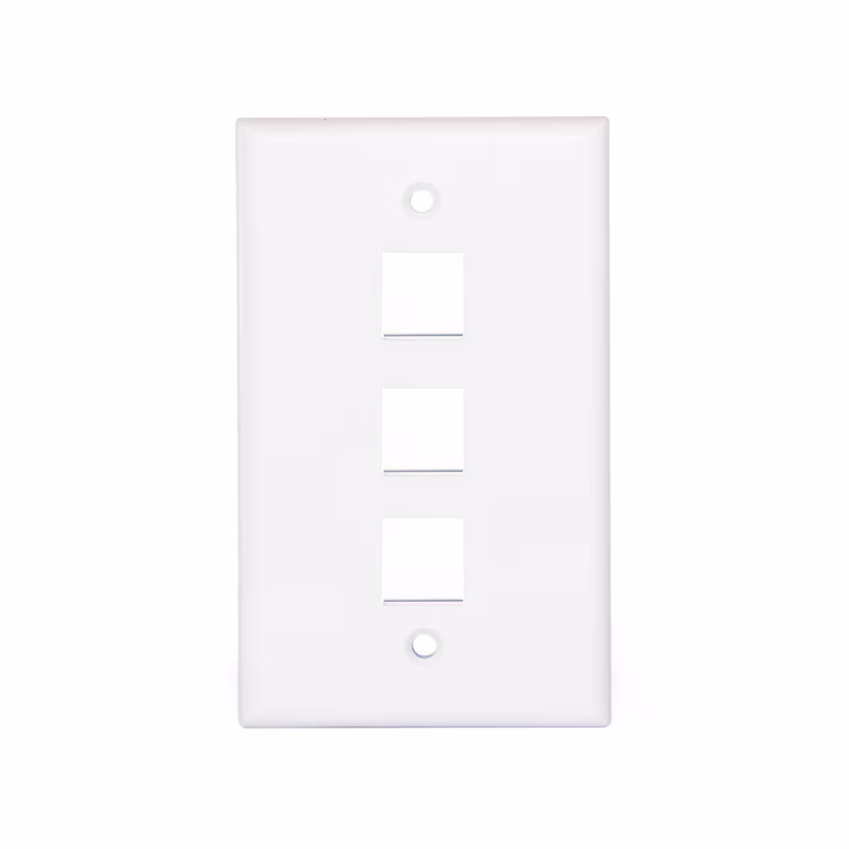 FP-0203 PLACA DE 3 PUERTOS P/KEYSTONE COLOR BLANCA, CATCOM