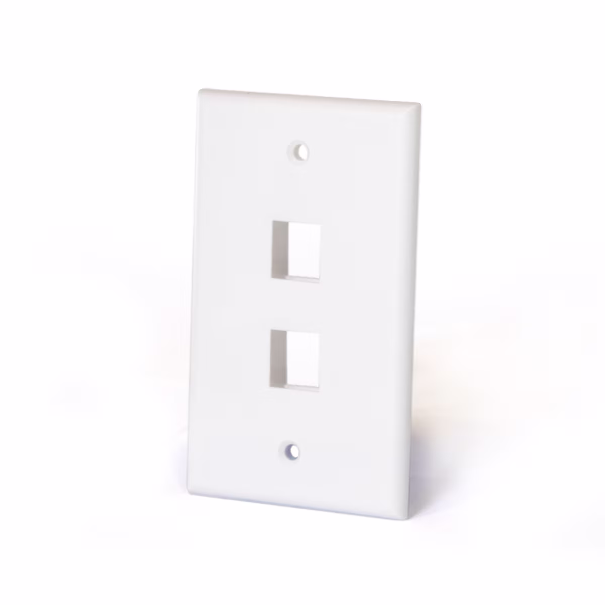 FP-0202 PLACA DE 2 PUERTOS P/KESYTONE COLOR BLANCA, CATCOM