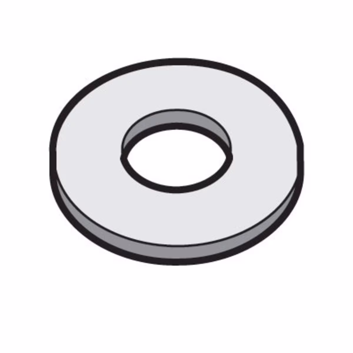 EZFW1-41-4316L ARANDELA PLANA DE 1-4" DE ACERO INOXIDABLE P-ESCALERILLA , CABLOFIL