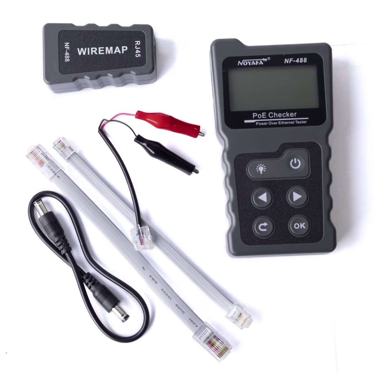 NF-488-POE TESTER DE CABLEADO CON VERIFICADOR POE, CATCOM