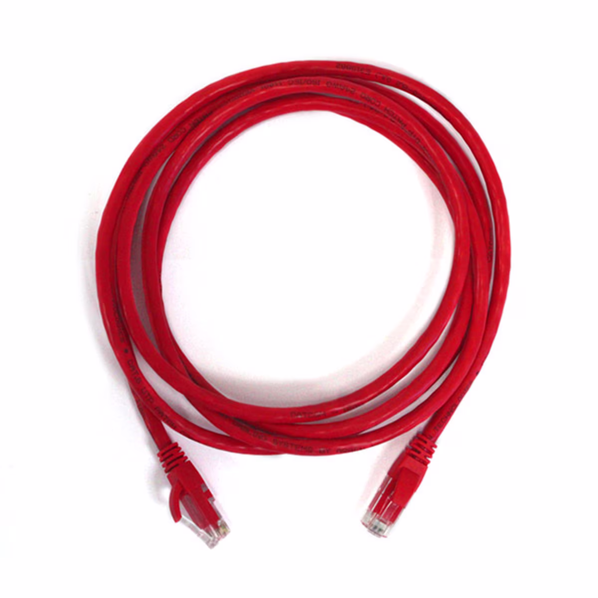 PC6-3007 PATCH CORD CAT6 7FT COLOR ROJO C/BOTA TERMOMOLDEADA, CATCOM