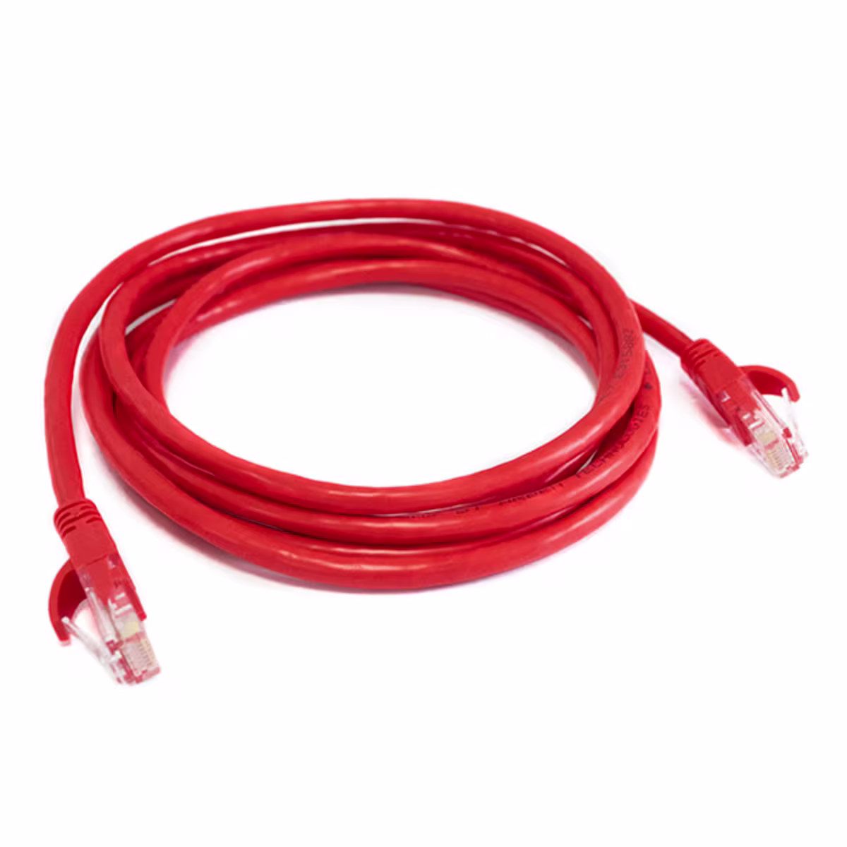 PC5-3007 PATCH CORD CAT5E 7FT COLOR ROJO C/BOTA TERMOMOLDEADA, CATCOM
