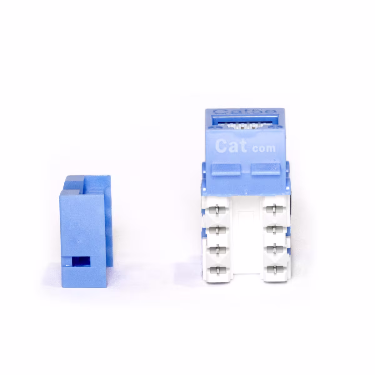 KJ5-11002  KEYSTONE JACK CAT5E RJ45 COLOR AZUL, CATCOM