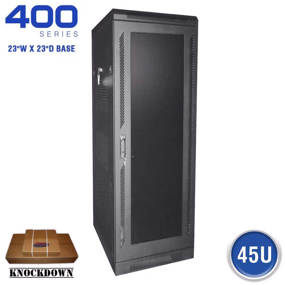 FE4019-45-02K GABINETE DE PISO 45RU 19"x24" DESARMADO