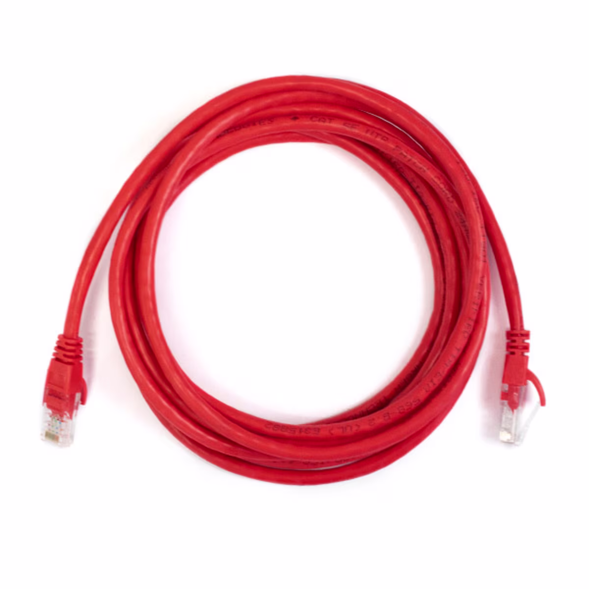 PC6-3010 PATCH CORD CAT6 10FT COLOR ROJO C/BOTA TERMOMOLDEADA, CATCOM