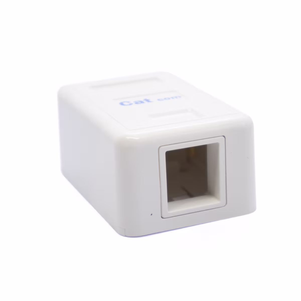 SB0-0101 ROSETA DESCARGADA DE 1 PUERTO COLOR BLANCA, CATCOM