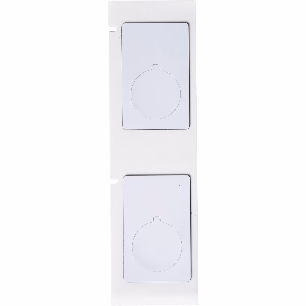 M6-168-593 ETIQUETAS DE PANEL REALZADO PARA BOTONERAS PARA IMPRESORAS M6 M7 - 1.9" X 1.2", BLANCO