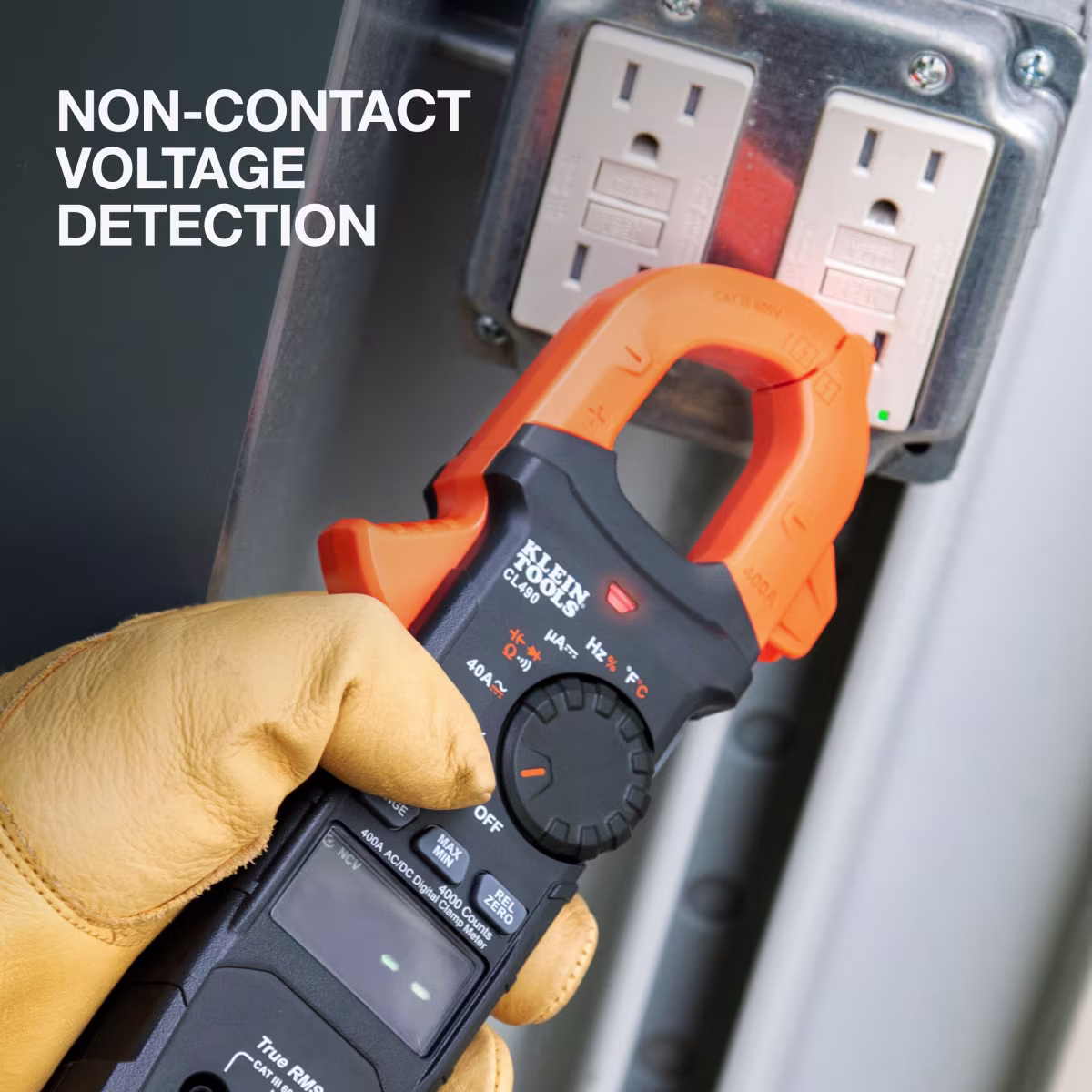 Klein CL490 | Medidor Digital de Pinza 400A AC/DC CAT III