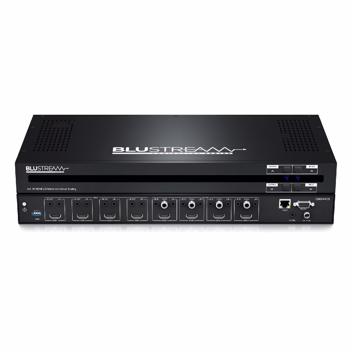 Matriz HDMI 2.0 4x4 4K 18Gbps | Audio Breakout EDID | BLS-CMX44CS