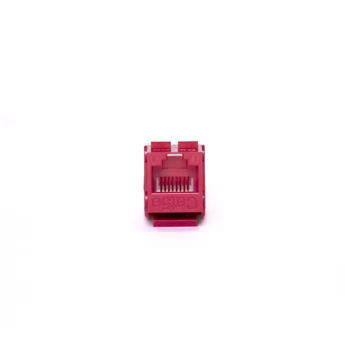 KJ5-11003 KEYSTONE JACK CAT5E RJ45 COLOR ROJO, CATCOM