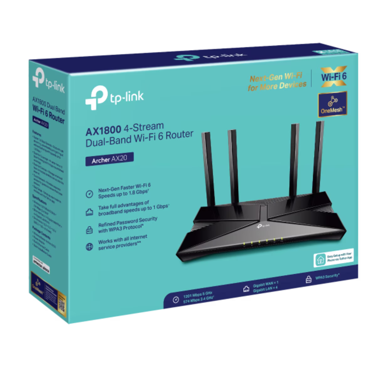 TL-ARCHER AX20 AX1800 Dual Band Wi-Fi 6 Router