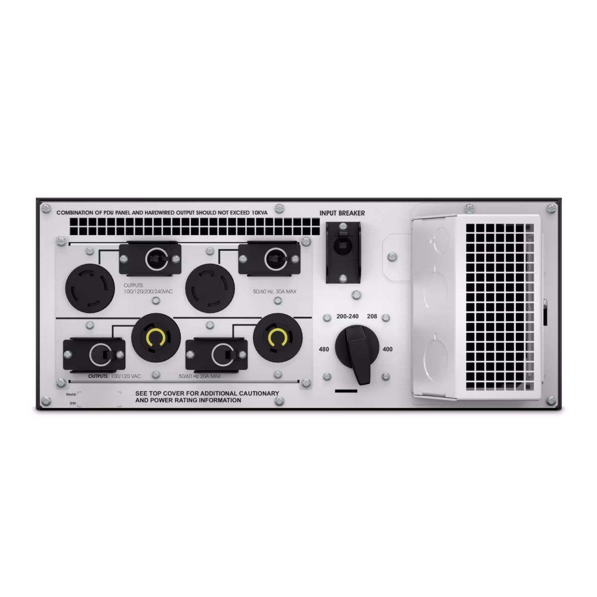 SRT10KRMTF TRANSFORMADOR SRT 10KVA, (2) NEMA L14-30R (2) NEMA L5-20R, RACKEABLE 4U