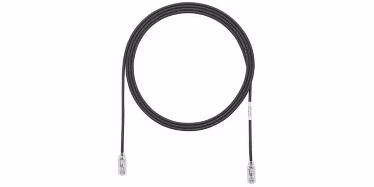 UTP28SP35BL PATCH CORD UTP 35FT CAT6 COLOR NEGRO SLIM 28AWG 