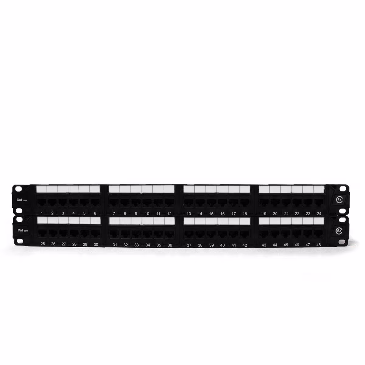 PP6048 PATCH PANEL CAT6 48 PUERTOS, BLOCK 110 C/BARRA DE ALIVIO, CATCOM
