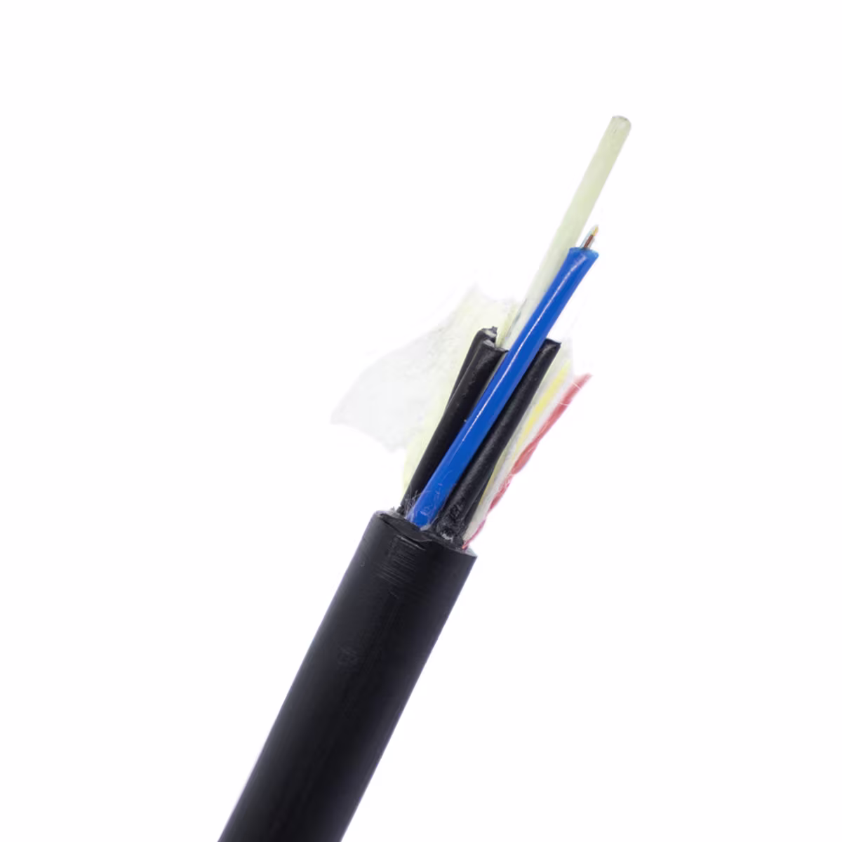 FOADSS6HSMFC CABLE DE FO 6 HILOS ADSS MONOMODO, FILAMENTO CORNING, SIMPLE SPAN 100M, G.652 CATCOM