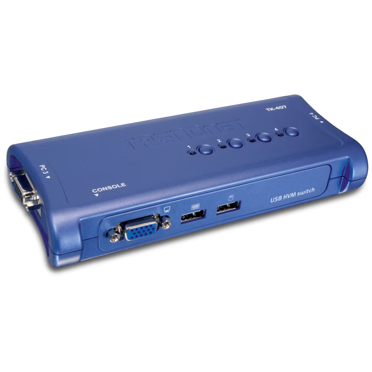 TK-407K KVM SWITCH KIT CON 4PTOS VGA Y USB, TRENDNET