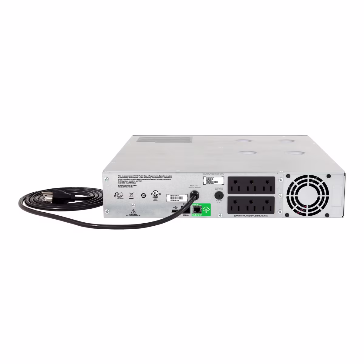 SMC1500-2UC SMART-UPS 1500VA/120V, (6) NEMA 5-15R C/LCD, INTERACTIVO, RACKEABLE 2U APC