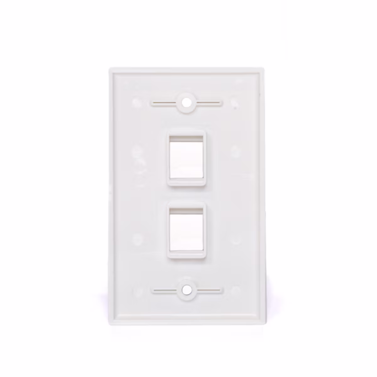 FP-0202 PLACA DE 2 PUERTOS P/KESYTONE COLOR BLANCA, CATCOM