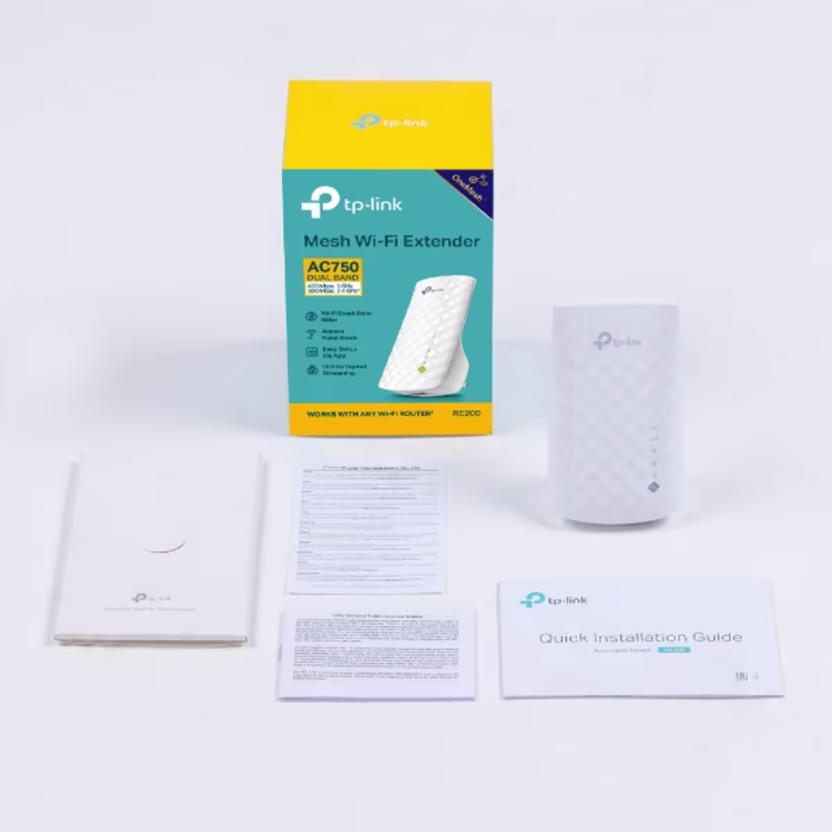 RE200 EXTENSOR DE RANGO WI-FI 802.11A/B/G/N/AC 750mbps 