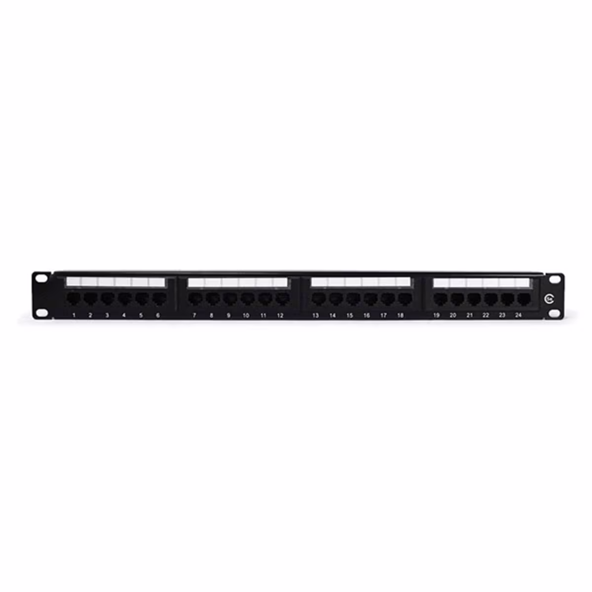 PP5024 PATCH PANEL CAT5E 24 PUERTOS, BLOCK 110 C/BARRA DE ALIVIO, CATCOM