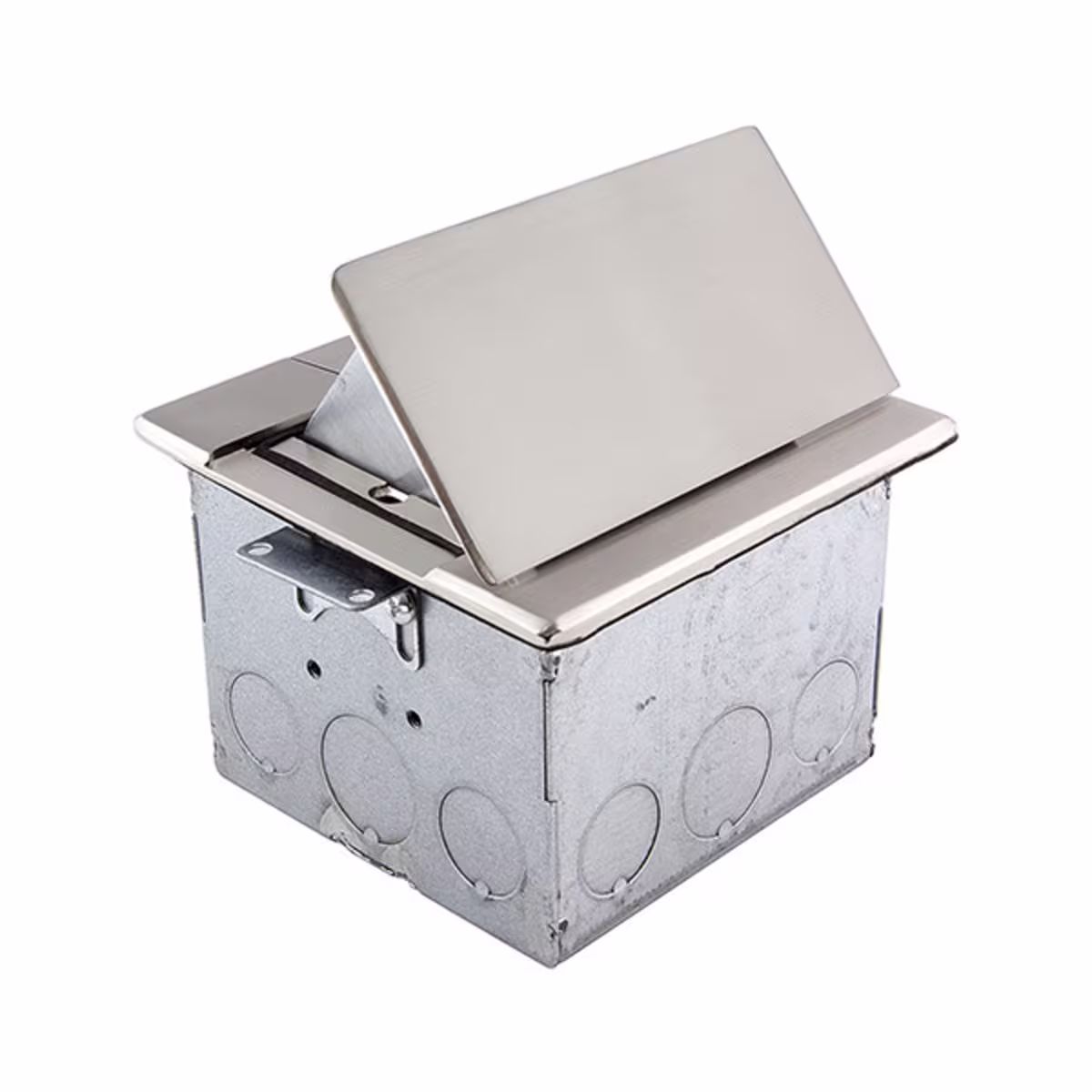 661241-S CAJA DE 1 TOMA CUADRADA C/ TAPA RETRACTIL 