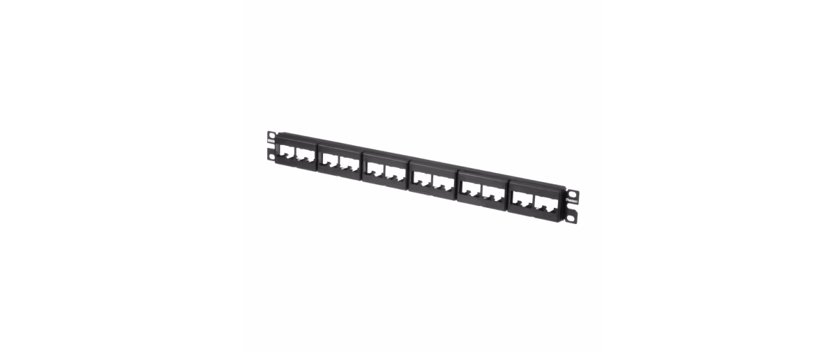 CPP24WBLY PANEL 24 PTS DESCARGADO,MODULAR,NEGRO P/INSERTOS