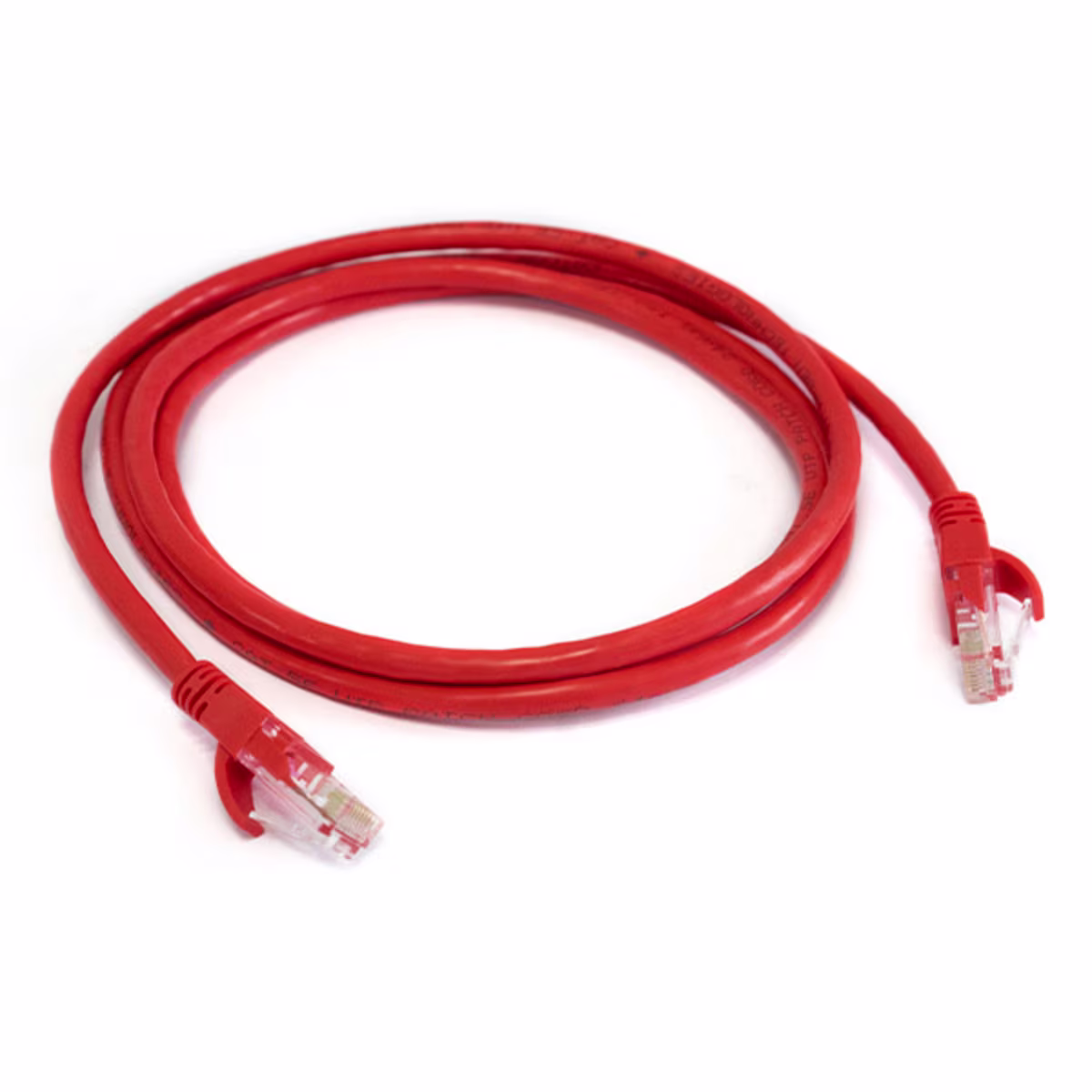 PC5-3005  PATCH CORD CAT.5E 5FT COLOR ROJO C/BOTA TERMOMOLDEADA, CATCOM