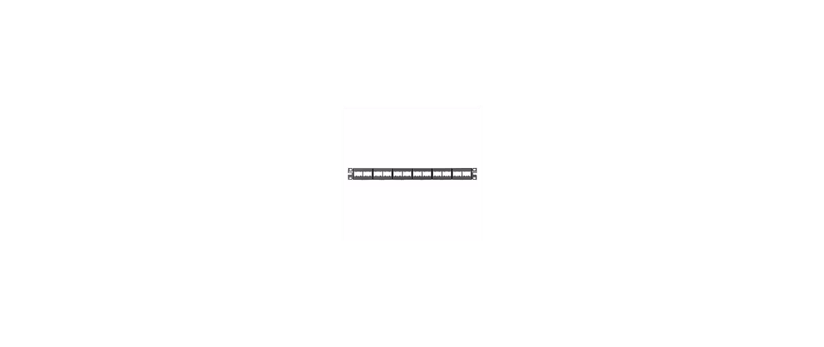 CPP24WBLY PANEL 24 PTS DESCARGADO,MODULAR,NEGRO P/INSERTOS
