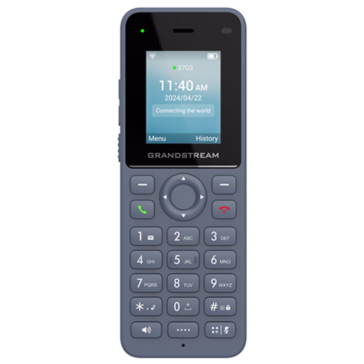 WP816 Teléfono IP inalámbrico con Wi-Fi de banda dual 802.11a/b/g/n/ac/ax integrado y 6 horas de tiempo de conversación