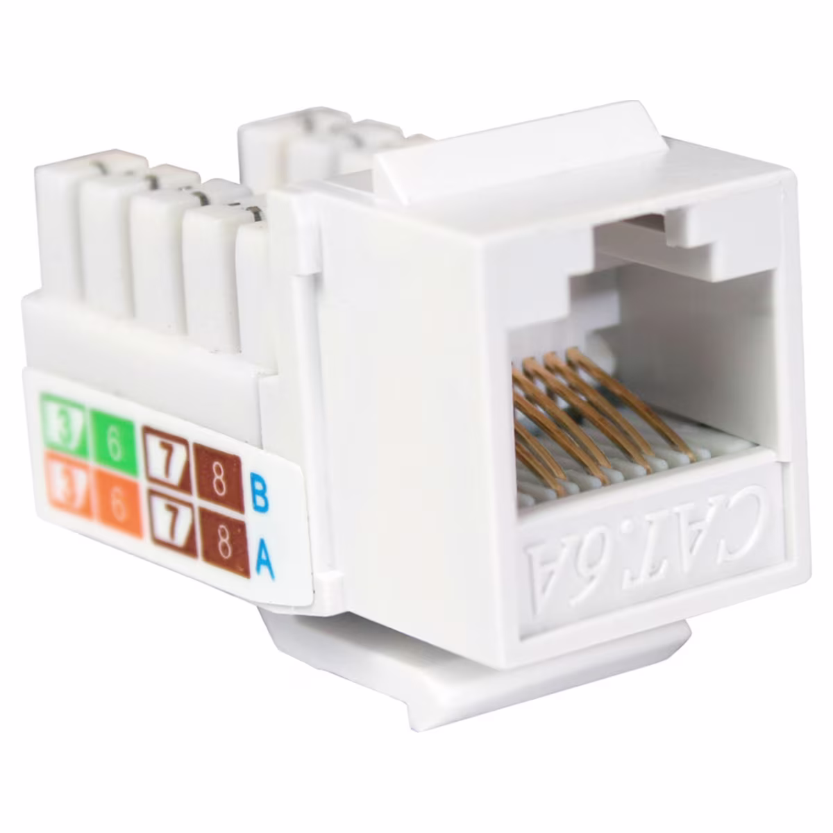 NKJ-6208 KEYSTONE JACK RJ45 CAT6A EN COLOR BLANCO, QUEST