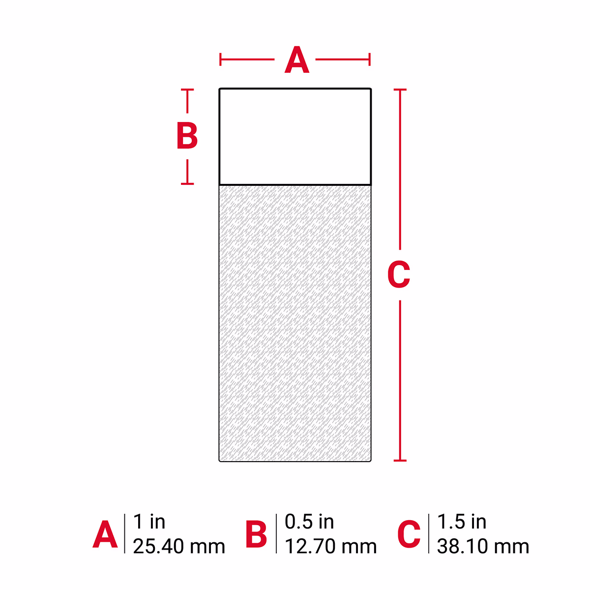 M6-31-427 ETIQUETAS ENVOLVENTES AUTOLAMINABLES DE VINILO PARA CABLES Y ALAMBRES PARA M6 M7- 1.5" x 1"