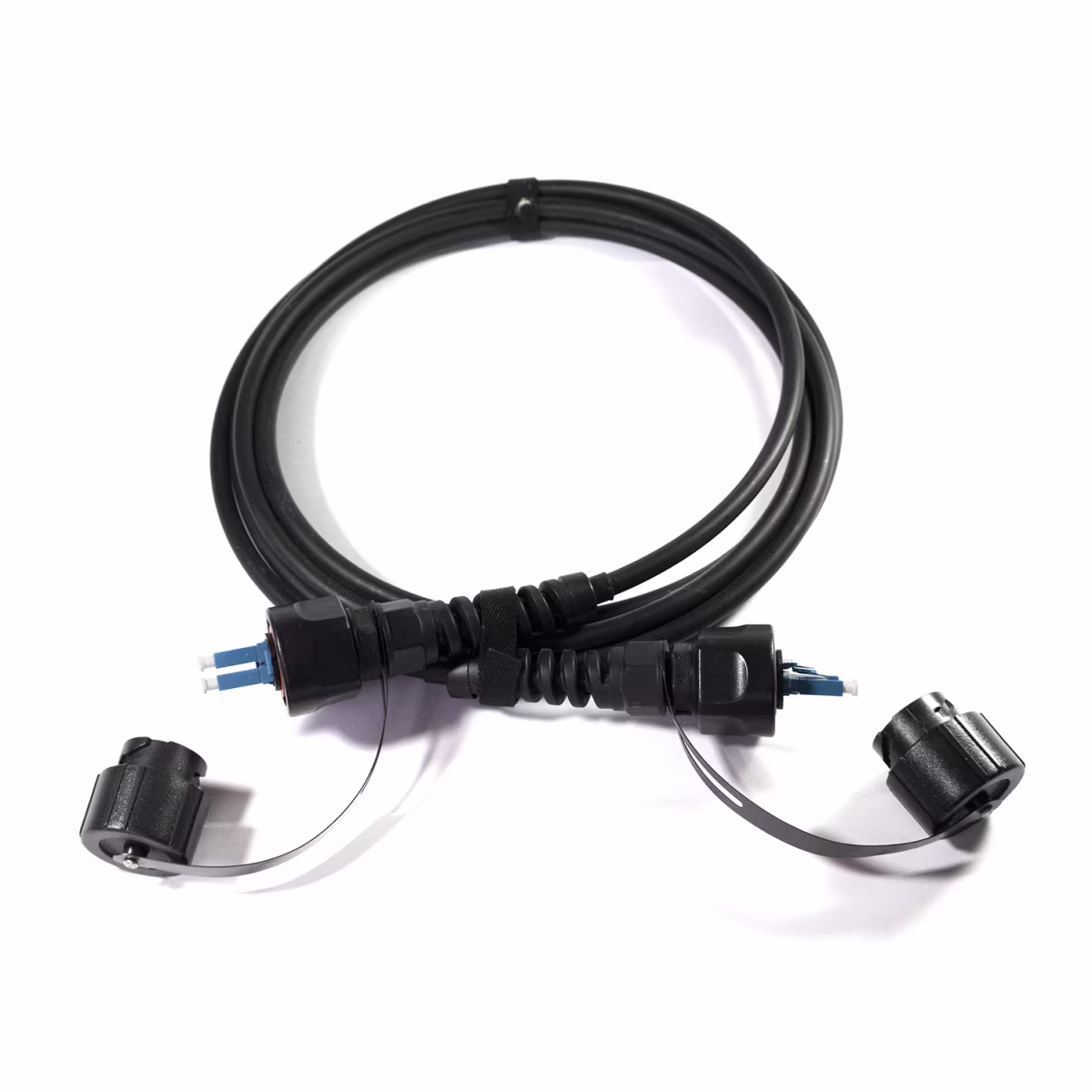 IND-LC/LC03MSM PATCH CORD INDUSTRIAL DE FIBRA OPTICA LC/UPC-LC/UPC DUPLEX MONOMODO 3MTS IP67, CATCOM