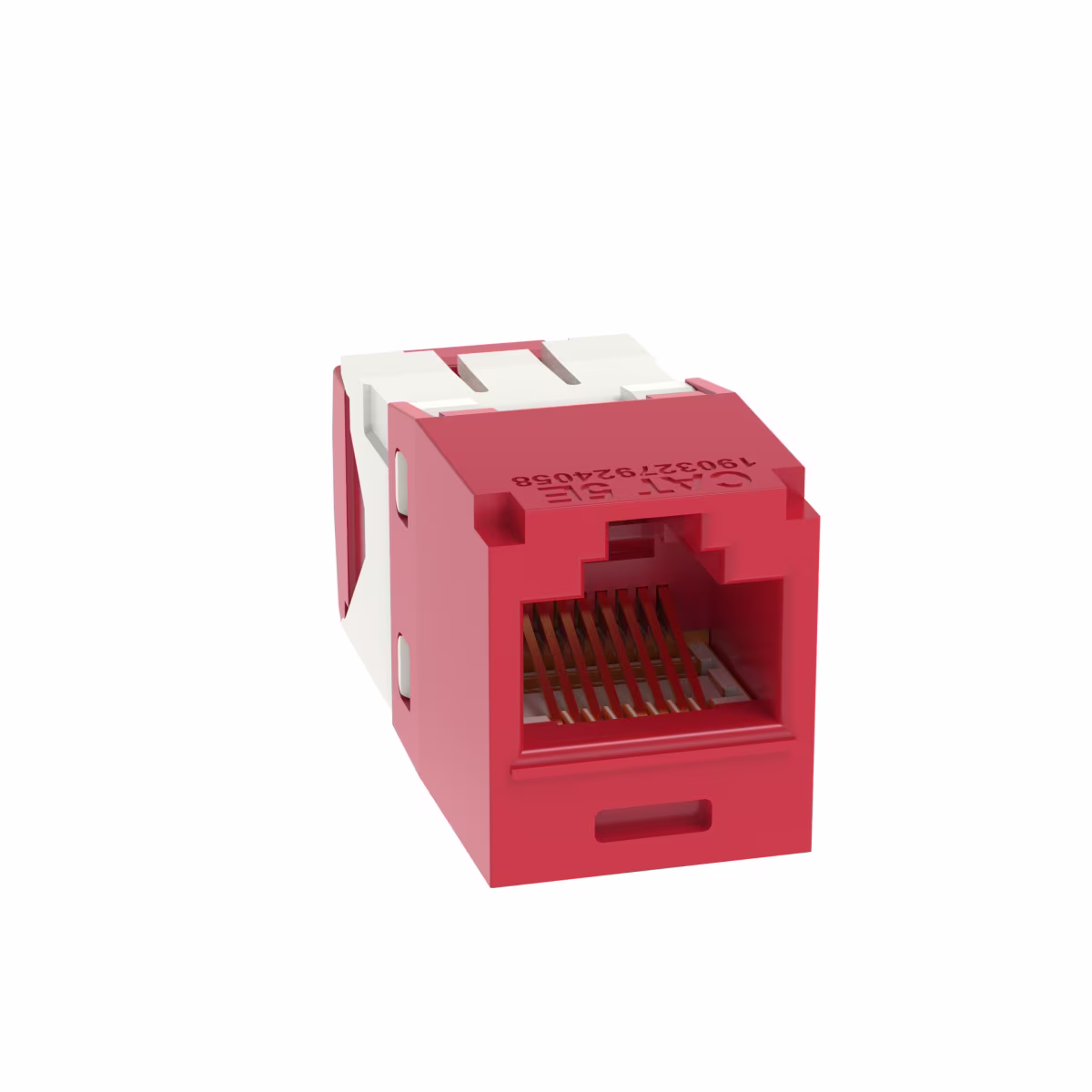 CJ5E88TGRD INSERTO KEYSTONE JACK  ROJO CAT. 5E MINICOM