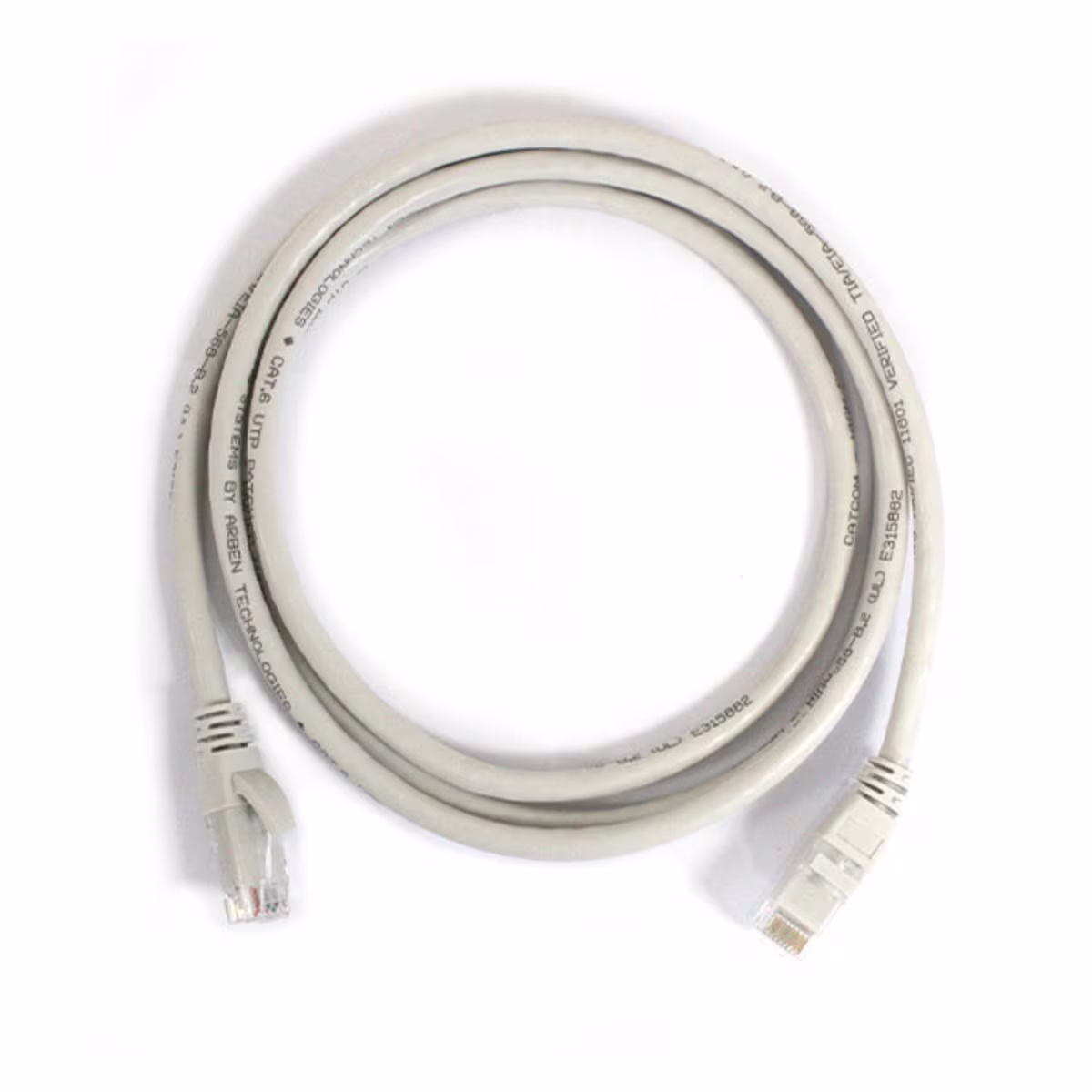 PC6-9005 PATCH CORD CAT6 5FT COLOR GRIS C/BOTA TERMOMOLDEADA, CATCOM