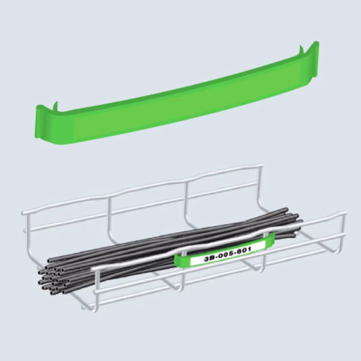 CLIPGRAYPL CLIP PLÁSTICO P/IDENTIFICAR CABLES INSTALADOS EN PARRILLA COLOR GRIS, CABLOFIL