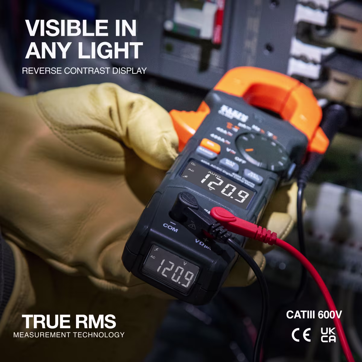 Klein CL490 | Medidor Digital de Pinza 400A AC/DC CAT III