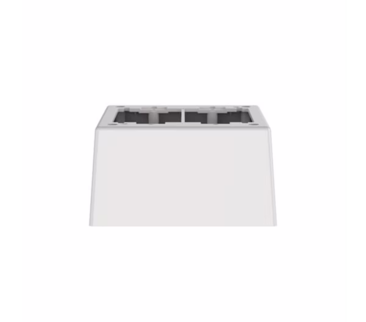 JBP2DWH CAJA PLASTICA SUPERFICIAL DE DOBLE CANO DE 4X4" 