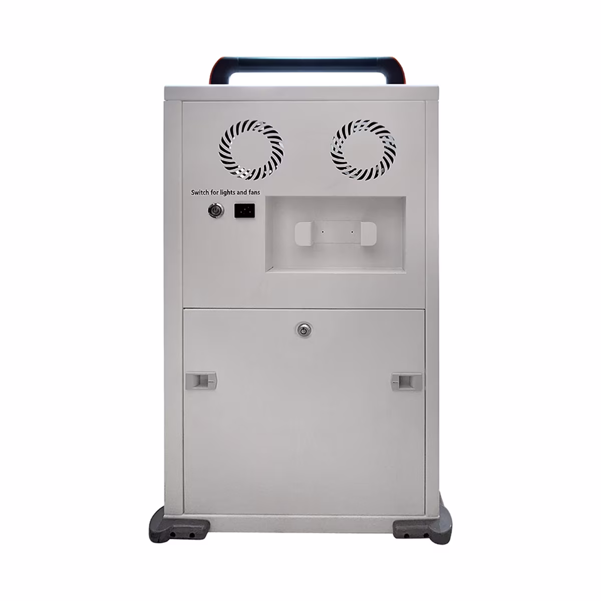 EDU36USB GABINETE PARA RECARGA DE DISPOSITIVOS CON BREAKER, PUERTOS USBC,  USB A Y 5-15R