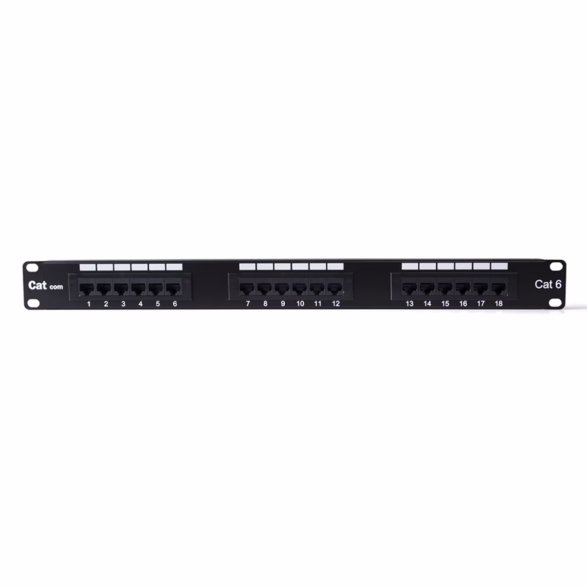 CATCOM Patch Panel Cat6 18P 110 Block, ANSI/TIA-568.2-D, 250MHz