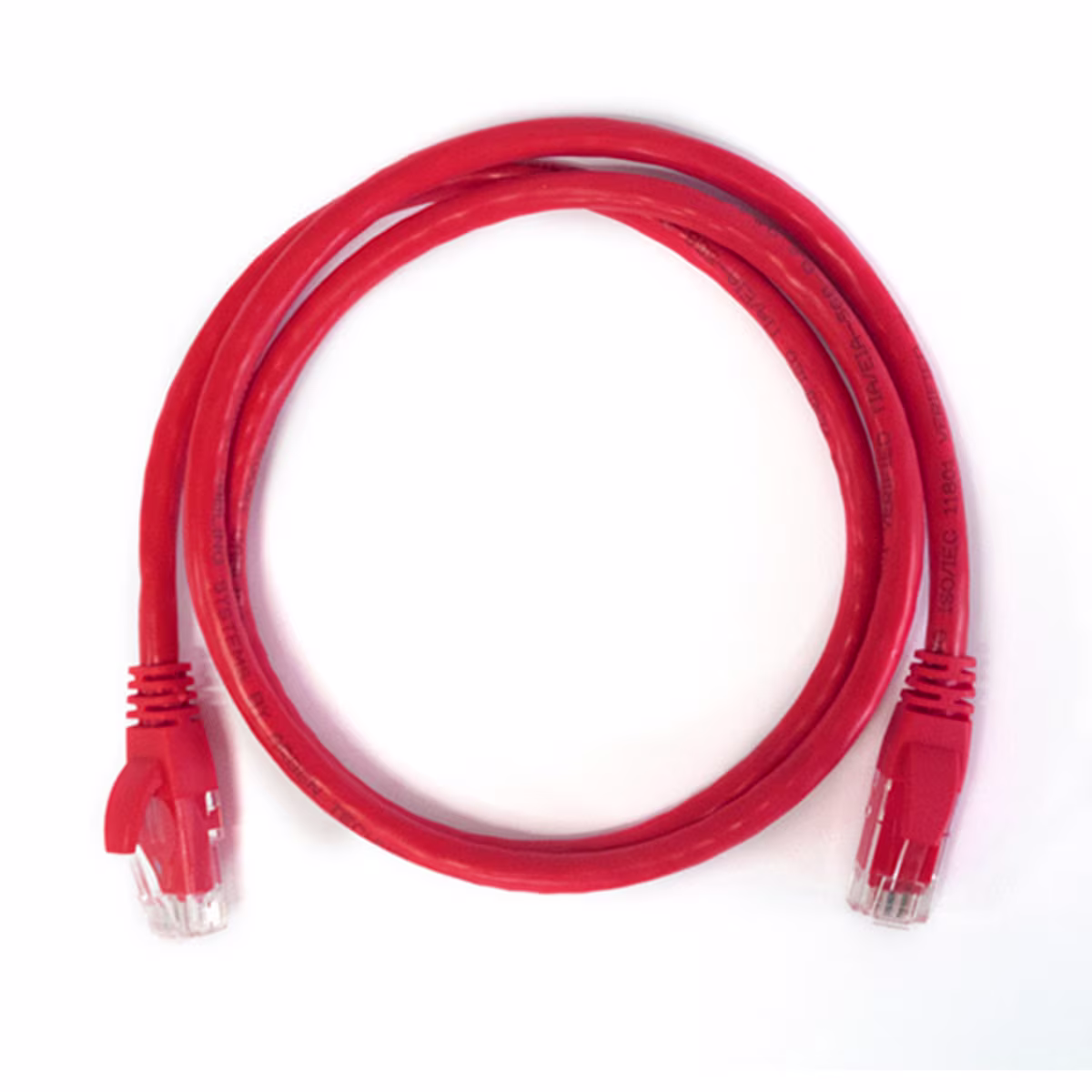 PC6-3003 PATCH CORD CAT6 3FT COLOR ROJO C/BOTA TERMOMOLDEADA, CATCOM
