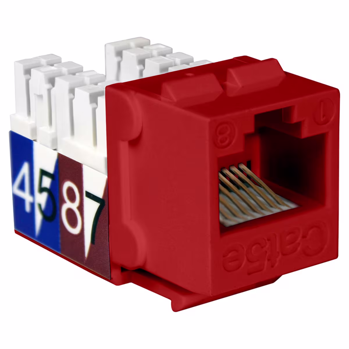 NKJ-5503 KEYSTONE JACKS, 8P8C, CAT5E, ROJO QUEST