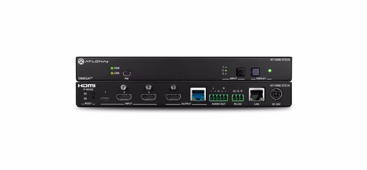 OME-ST31 SWITCH PARA 3X1 HDBaseT 4K/UHD 60Hz HDMI+USB-C ATLONA