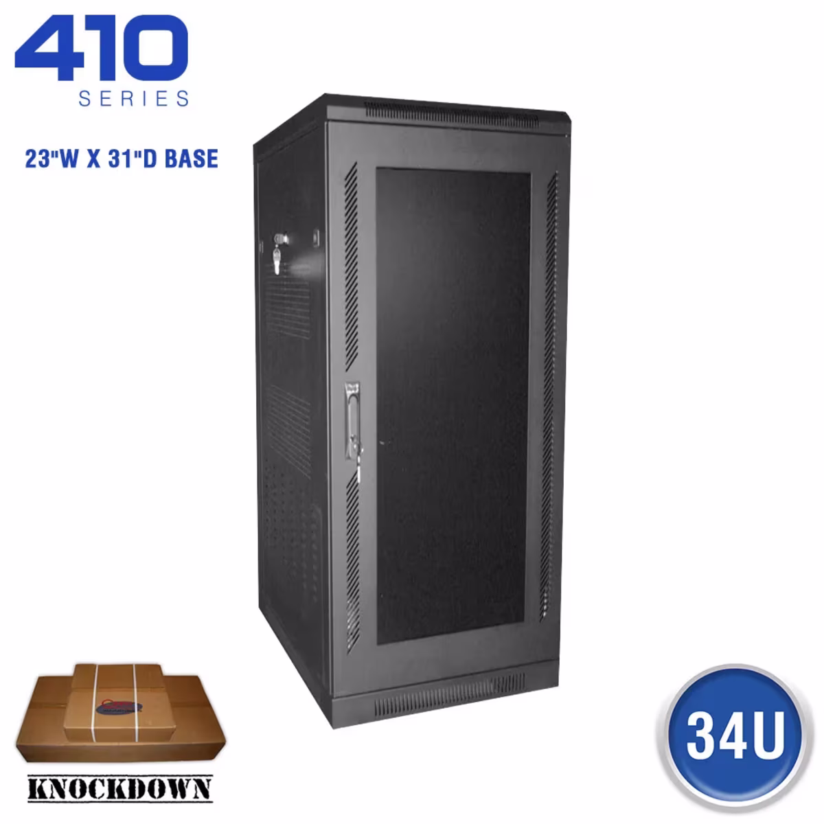 FE4119-34-02K GABINETE DE PISO 34RU 69X23X31PULGS