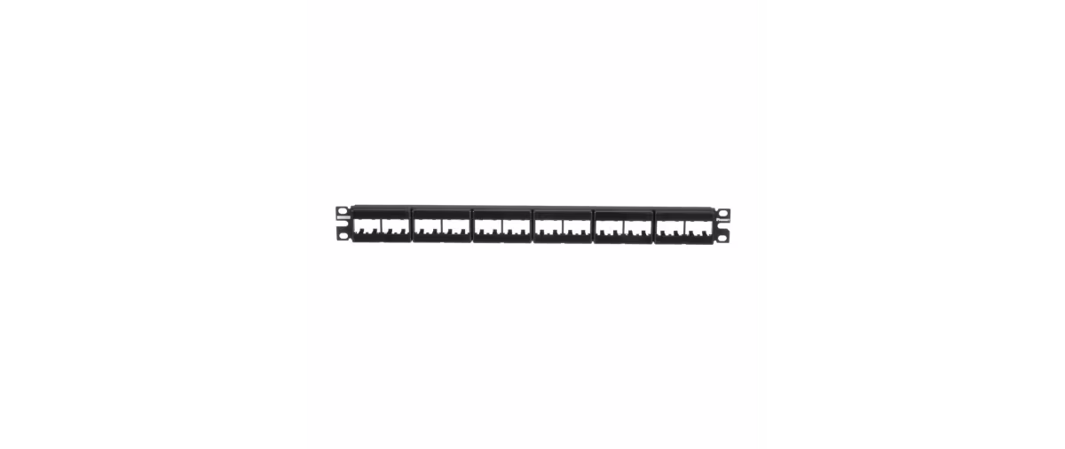 CPP24WBLY PANEL 24 PTS DESCARGADO,MODULAR,NEGRO P/INSERTOS