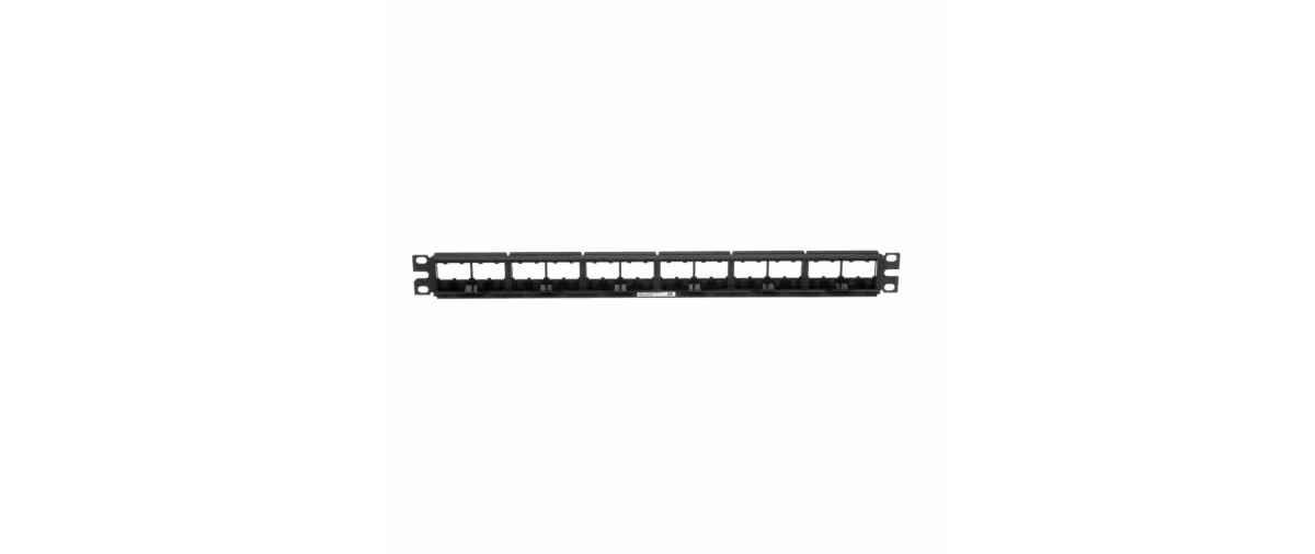 CPP24WBLY PANEL 24 PTS DESCARGADO,MODULAR,NEGRO P/INSERTOS
