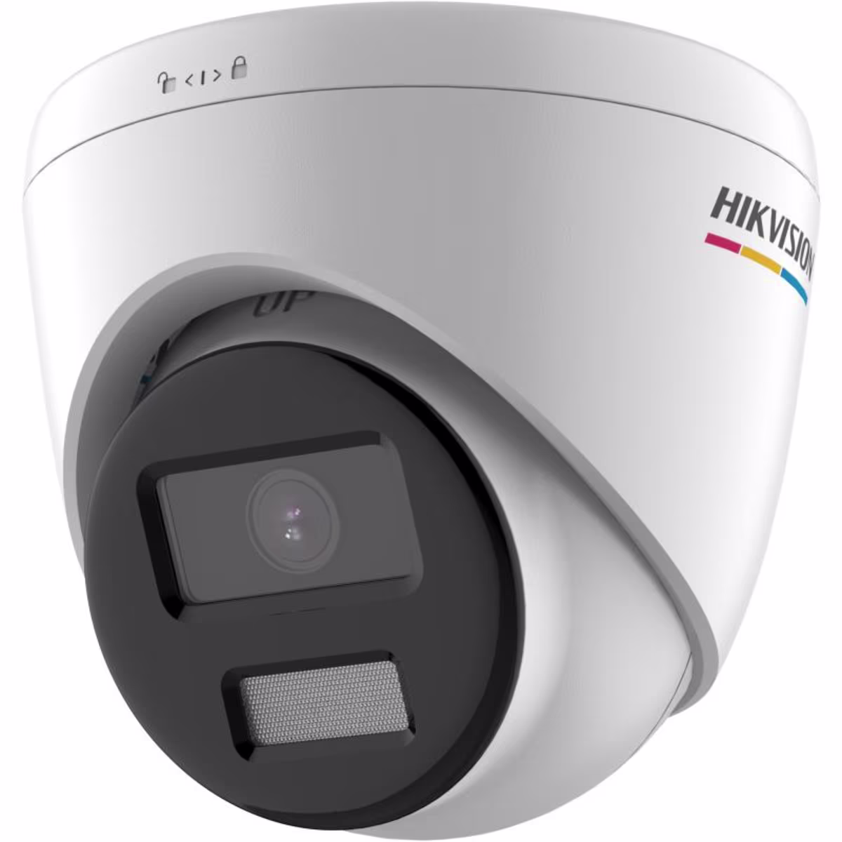 HIK-DS-2CD1357G0-LUF CAMARA IP TORRETA 5MP POE LENTE FIJO IR 30M CON AUDIO IP67 COLOR VU