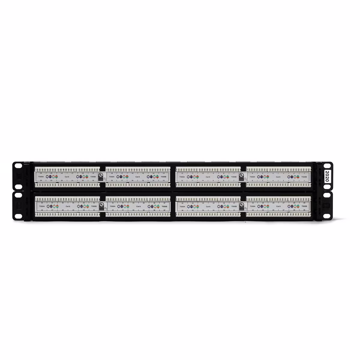 PP6048 PATCH PANEL CAT6 48 PUERTOS, BLOCK 110 C/BARRA DE ALIVIO, CATCOM